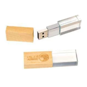 Customized Wooden Crystal USB Flash Drive in bulk UAE